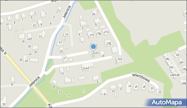 Ustroń, Partyzantów, 27h, mapa Ustroń