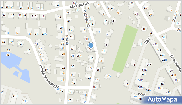 Wągrowiec, Palińskiego Piotra, 16, mapa Wągrowiec