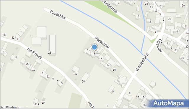 Waksmund, Papieżów Stanisławy i Józefa, 6, mapa Waksmund