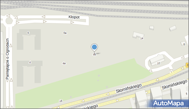 Warszawa, Pamiętajcie o Ogrodach, 4b, mapa Warszawy