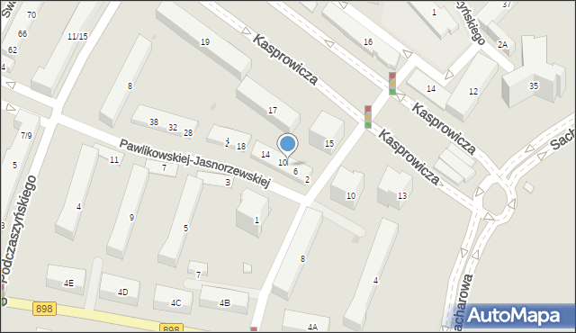 Warszawa, Pawlikowskiej-Jasnorzewskiej Marii, 8, mapa Warszawy