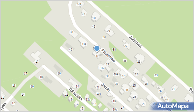 Warszawa, Pasterska, 31, mapa Warszawy