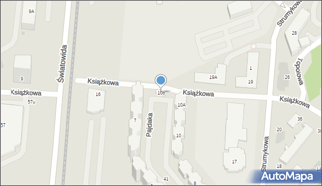 Warszawa, Pajdaka Antoniego, 10b, mapa Warszawy