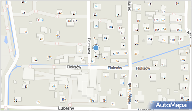 Warszawa, Palmowa, 11, mapa Warszawy