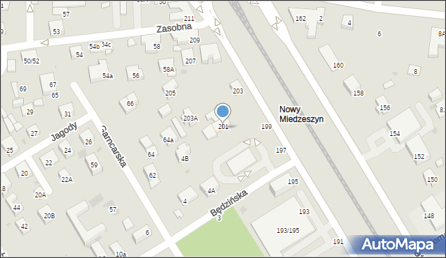 Warszawa, Patriotów, 201, mapa Warszawy