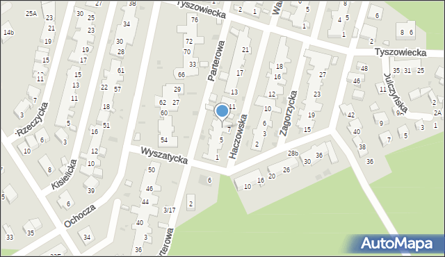 Warszawa, Parterowa, 10, mapa Warszawy