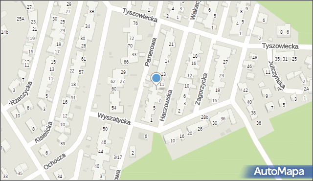 Warszawa, Parterowa, 12, mapa Warszawy