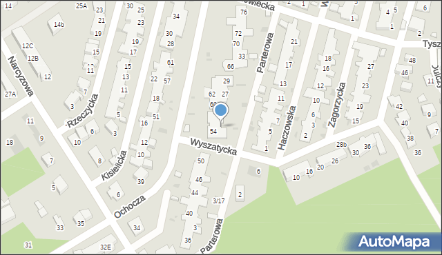 Warszawa, Parterowa, 21, mapa Warszawy