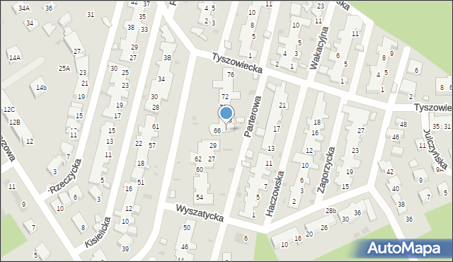 Warszawa, Parterowa, 31, mapa Warszawy