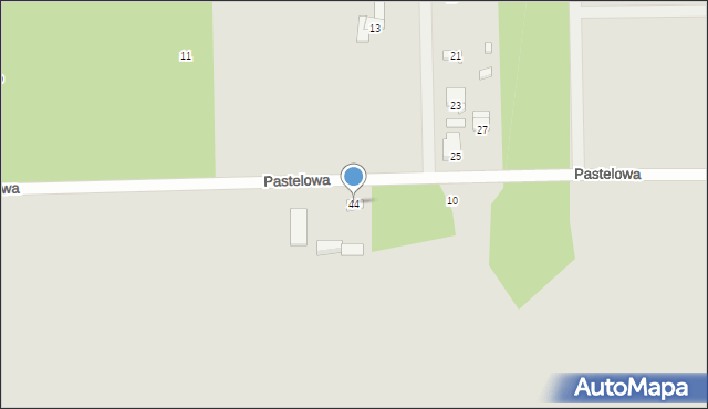 Węgrów, Pastelowa, 44, mapa Węgrów