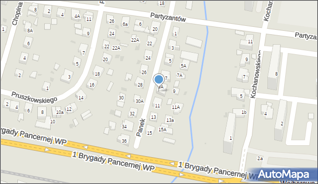 Wejherowo, Panek Stanisławy i Kazimiery, 9B, mapa Wejherowo
