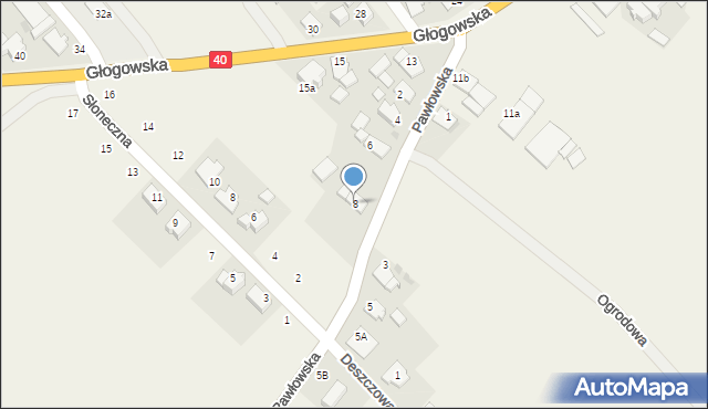 Większyce, Pawłowska, 8, mapa Większyce