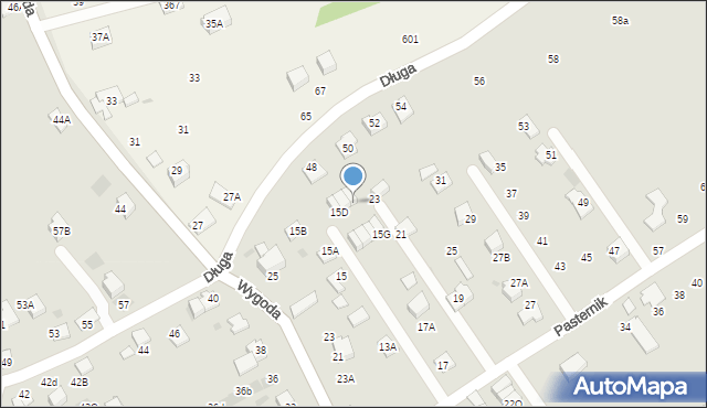 Wieliczka, Pasternik, 15F, mapa Wieliczka