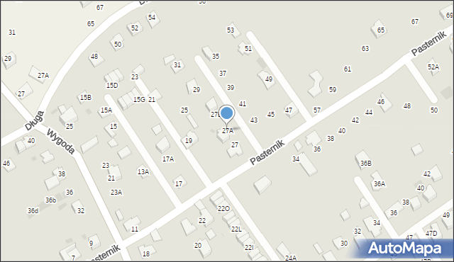 Wieliczka, Pasternik, 27A, mapa Wieliczka