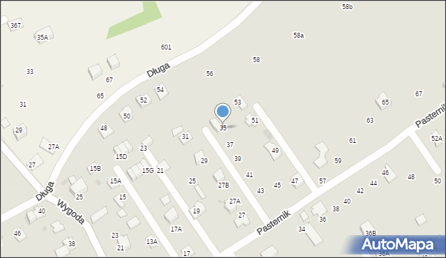 Wieliczka, Pasternik, 35, mapa Wieliczka