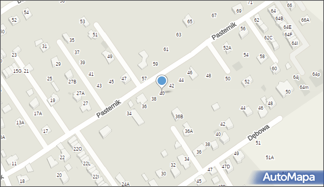 Wieliczka, Pasternik, 40, mapa Wieliczka