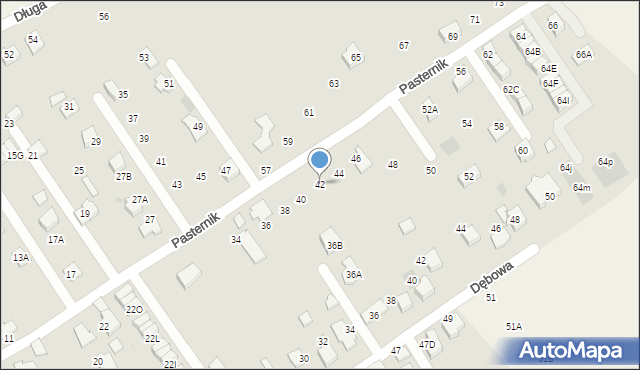 Wieliczka, Pasternik, 42, mapa Wieliczka