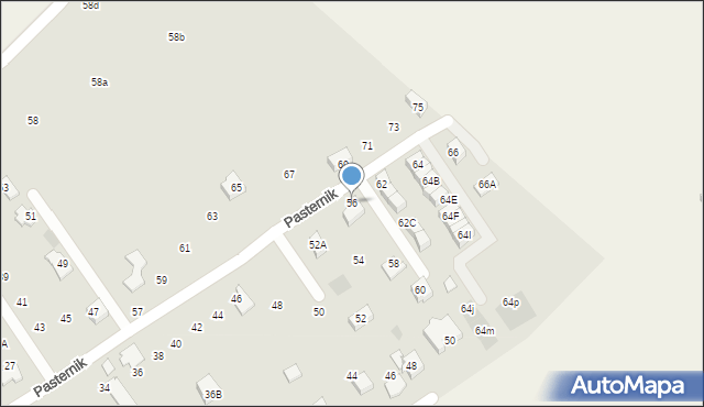 Wieliczka, Pasternik, 56, mapa Wieliczka