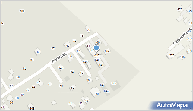 Wieliczka, Pasternik, 64E, mapa Wieliczka