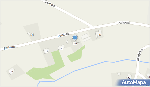 Wieniec, Parkowa, 20a, mapa Wieniec