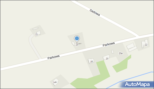 Wieniec, Parkowa, 23, mapa Wieniec