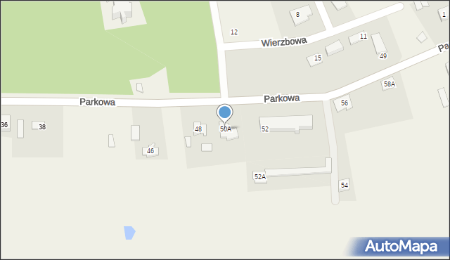 Wieniec, Parkowa, 50A, mapa Wieniec
