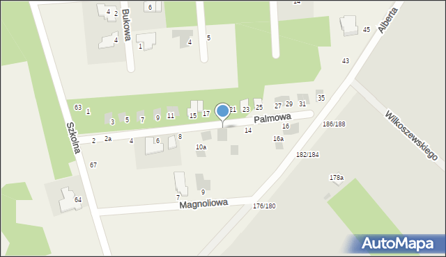 Wierzchowisko, Palmowa, 12a, mapa Wierzchowisko