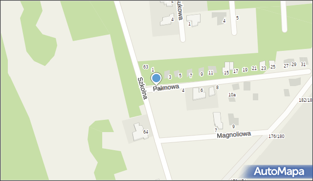 Wierzchowisko, Palmowa, 2, mapa Wierzchowisko