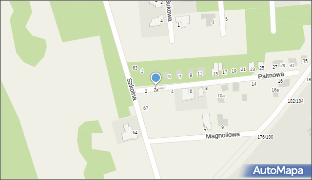 Wierzchowisko, Palmowa, 2a, mapa Wierzchowisko