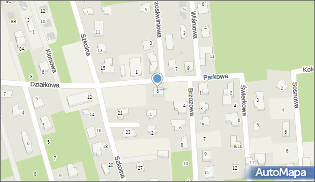 Wierzchowisko, Parkowa, 6, mapa Wierzchowisko