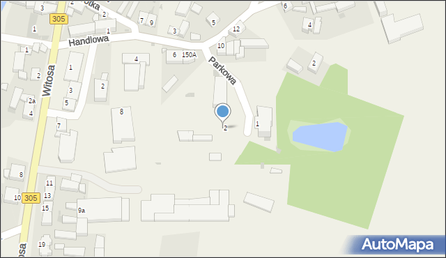 Wijewo, Parkowa, 2, mapa Wijewo