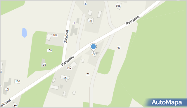 Wiktorów, Parkowa, 71, mapa Wiktorów