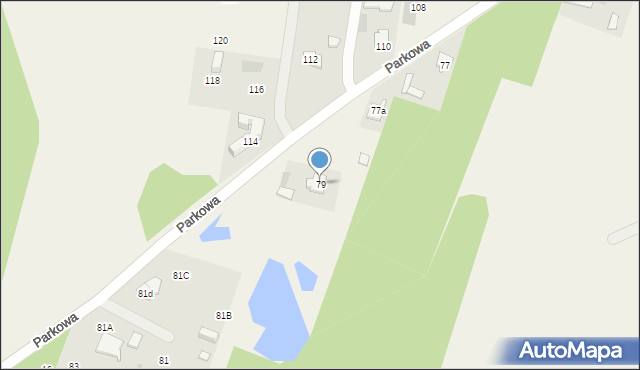 Wiktorów, Parkowa, 79, mapa Wiktorów