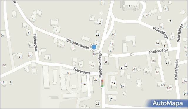 Wilamowice, Paderewskiego Ignacego Jana, 16, mapa Wilamowice