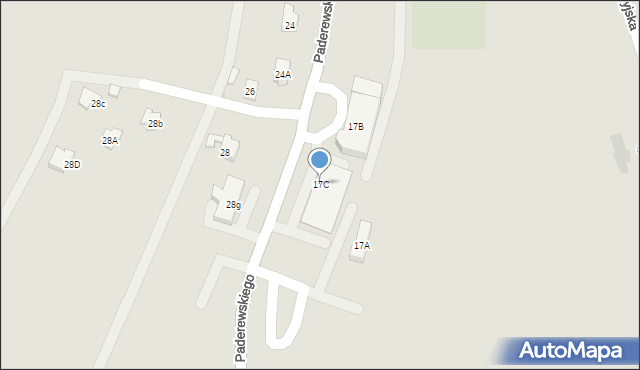 Wilamowice, Paderewskiego Ignacego Jana, 17C, mapa Wilamowice