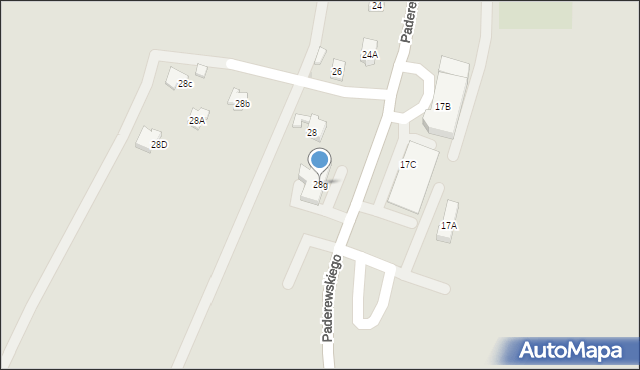 Wilamowice, Paderewskiego Ignacego Jana, 28g, mapa Wilamowice