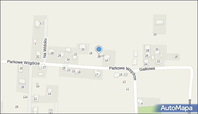 Wilczkowice, Parkowe Wzgórze, 16, mapa Wilczkowice
