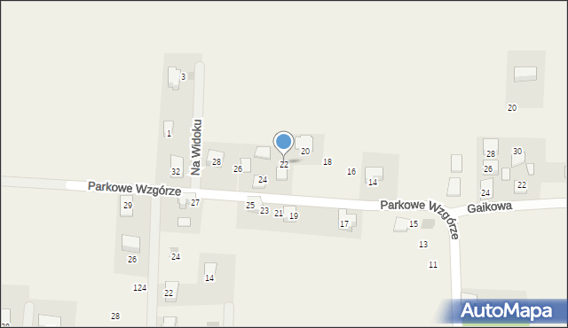 Wilczkowice, Parkowe Wzgórze, 22, mapa Wilczkowice