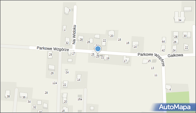 Wilczkowice, Parkowe Wzgórze, 23, mapa Wilczkowice