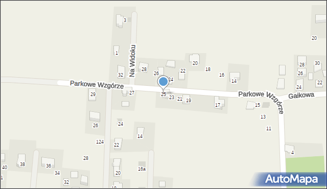 Wilczkowice, Parkowe Wzgórze, 25, mapa Wilczkowice