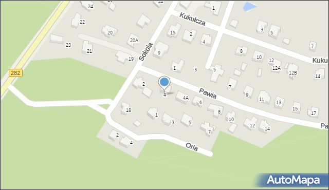 Wilkanowo, Pawia, 4, mapa Wilkanowo