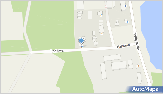 Wilkowo Polskie, Parkowa, 6, mapa Wilkowo Polskie