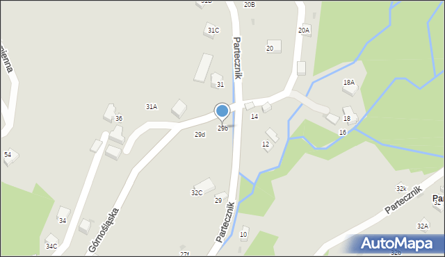 Wisła, Partecznik, 29b, mapa Wisła