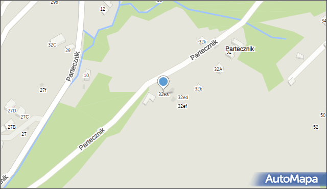 Wisła, Partecznik, 32ea, mapa Wisła