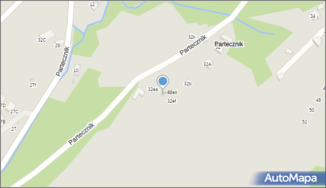 Wisła, Partecznik, 32ec, mapa Wisła