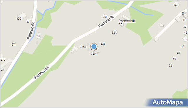 Wisła, Partecznik, 32ef, mapa Wisła
