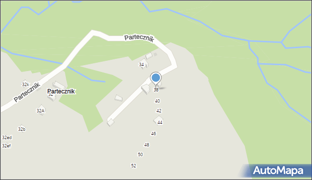 Wisła, Partecznik, 38, mapa Wisła