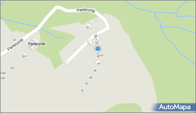 Wisła, Partecznik, 42, mapa Wisła