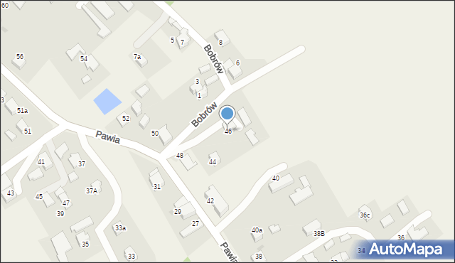 Wisła Mała, Pawia, 46, mapa Wisła Mała