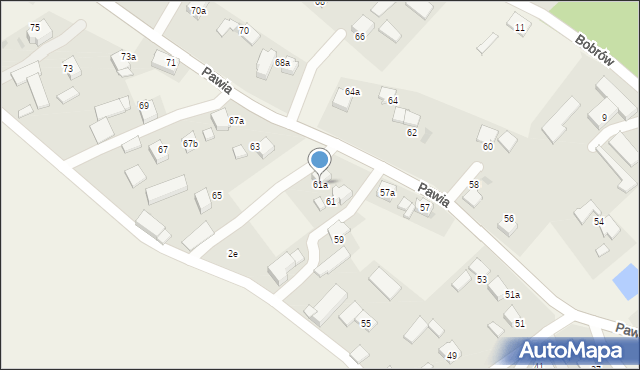 Wisła Mała, Pawia, 61a, mapa Wisła Mała